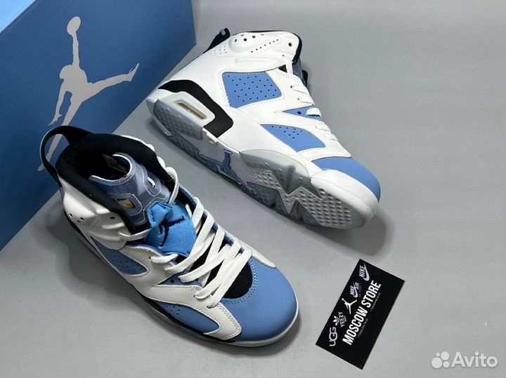 Кроссовки Nike Air Jordan 6 Retro UNC Home