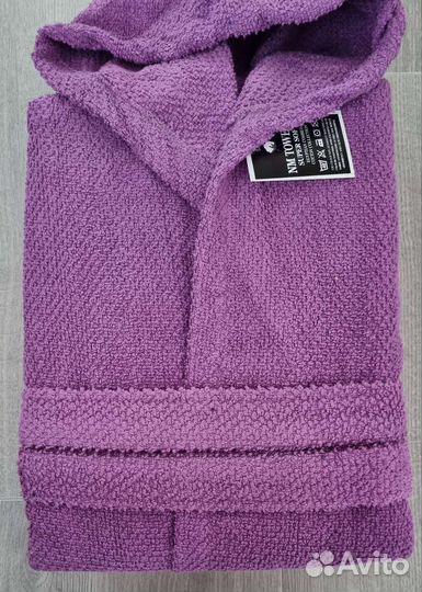 Халат женский махровый с капюшоном L 48 50 размер