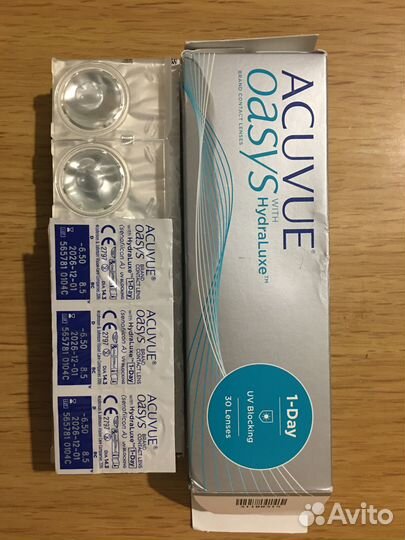 Линзы контактные acuvue oasys 1 day