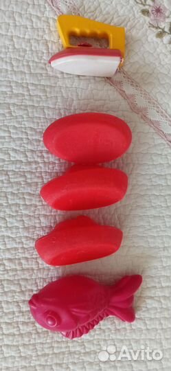 Детские игрушки СССР советские утюг кораблик рыбка