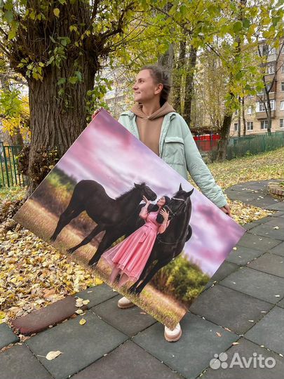 Портрет по фото / печать на холсте