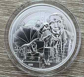 Серебряная монета Томас Эдисон Ниуэ 2023