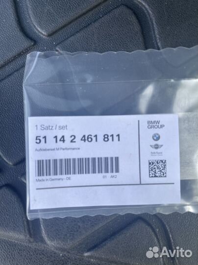 Комплект наклеек на BMW M Performance оригинал