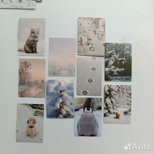 Снежные наклейки для скрапбукинга