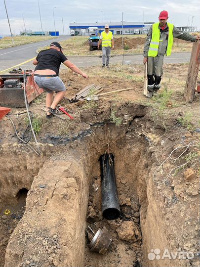 Проколы под дорогой гнб. Канализация. Водопровод