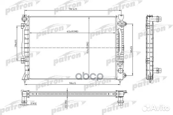Радиатор системы охлаждения паяный audi: A6, A6
