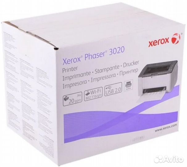 Принтер лазерный xerox 3020