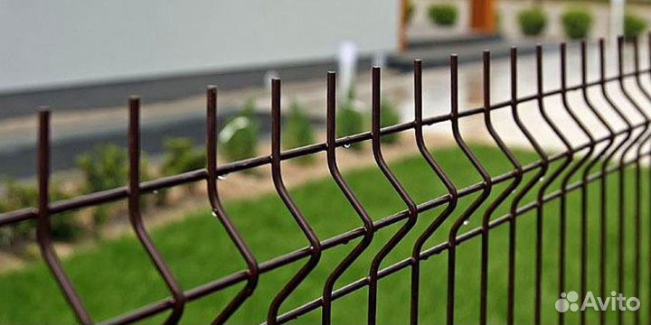 Сетка для забора 3d