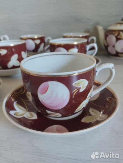 Чайный сервиз Вербилки СССР Слива