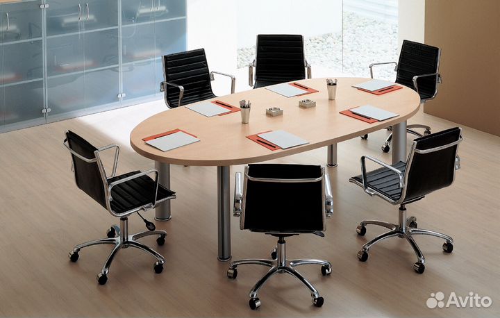 Стол для переговоров овал трансформер «Стандарт»