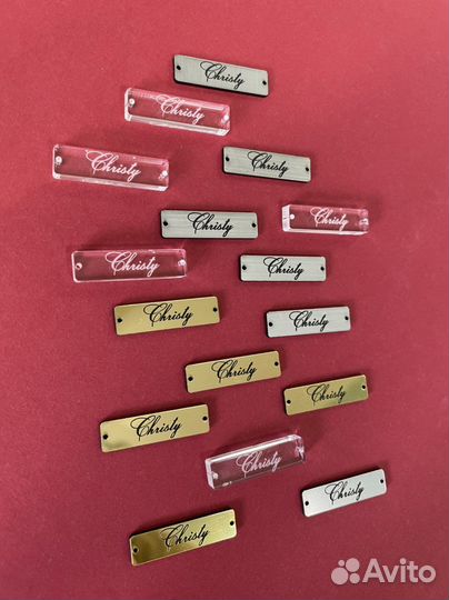 Бирки таблички логотип бейджи