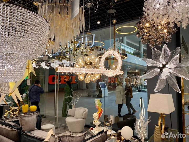 Люстра Дизайн цвет Хрусталь