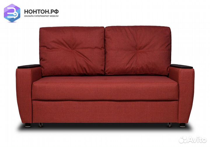 Диван еврокнижка Дубай терракотовый