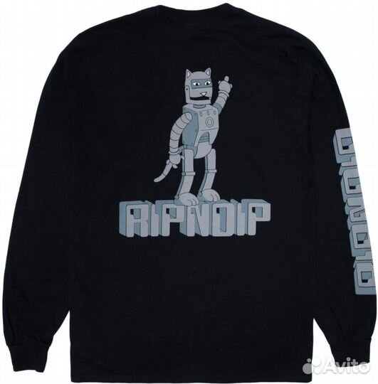 Лонгслив черный RipnDip S