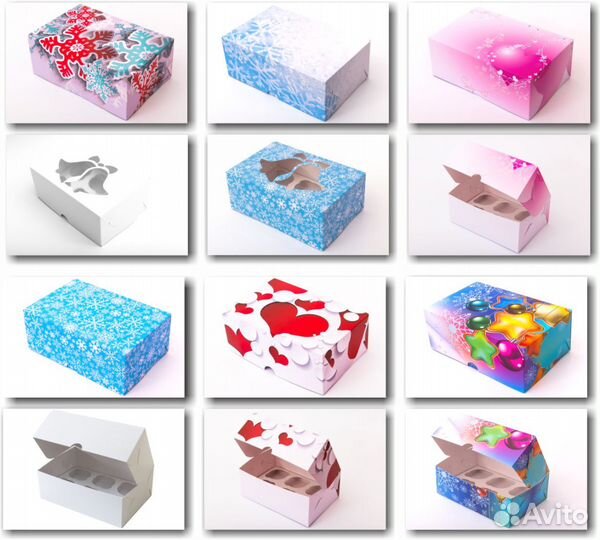 Коробки для капкейков, конфет, пряников, тортов