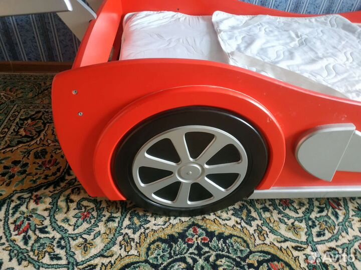 Кровать машинка с орт.матрасом