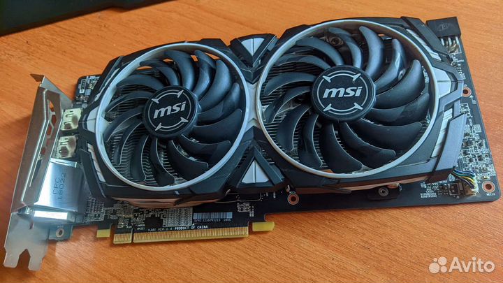 Видеокарта rx 580 8gb Armor oc msi