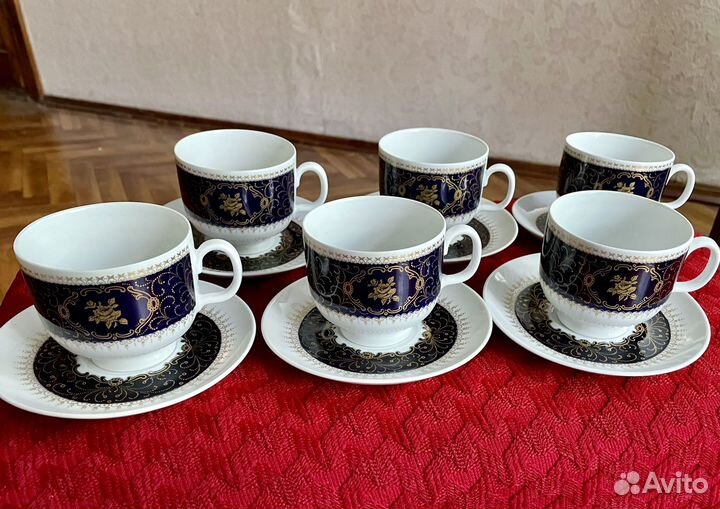 Фарфоровый чайный сервиз гдр