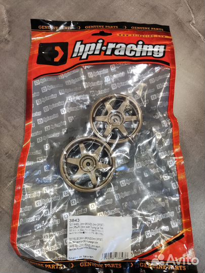 Диски HPI Racing - 1/10 TE37 Wheel 26mm Bronze