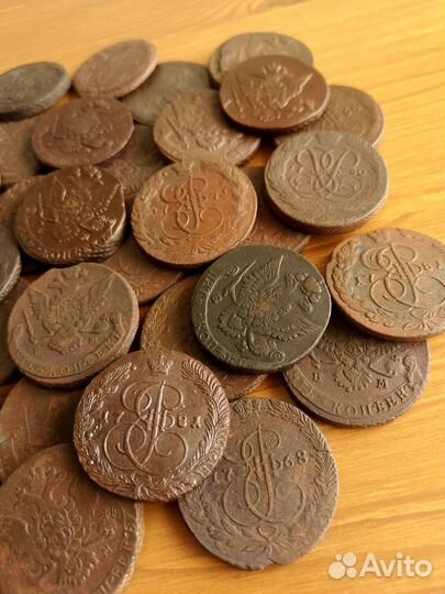 Кладовые пятаки Екатерины II