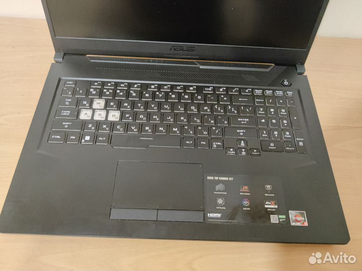 Ноутбук Asus FX706II-AU038T Ryzen 5 4600H GTX 1650