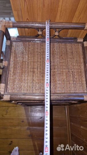 Тумба стеллаж из ротанга