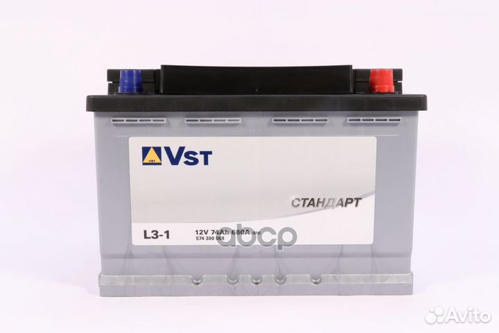 574300068 аккумуляторная батарея 6ст-74 74Ah 6