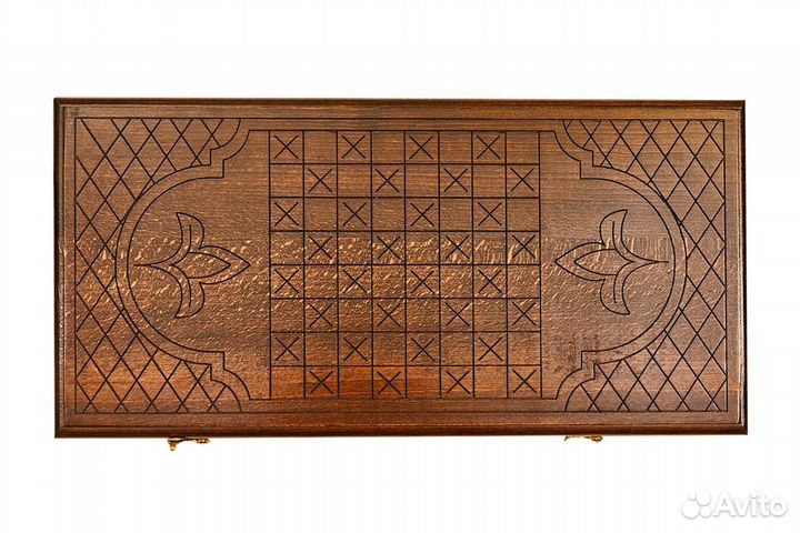 Нарды и шашки резные Герб Российской Федерации 50 х 48 см бук Армения 62528