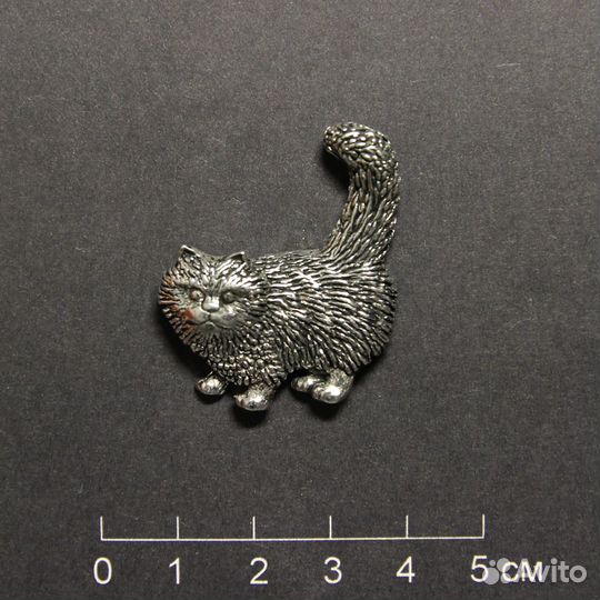 Значок брошь Кот Кошка Котенок