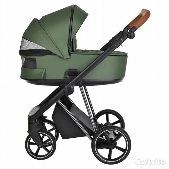Roan 2в1 Sol Lux, Boho Green/Nikiel/руч.Коричневый