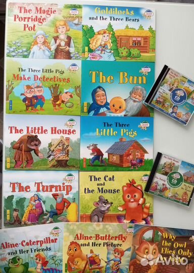 Сказки на английском языке: книжки и диски(набор)