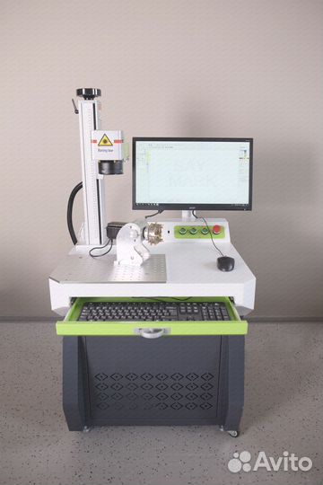 Волоконный лазерный маркер по металлу с чпу