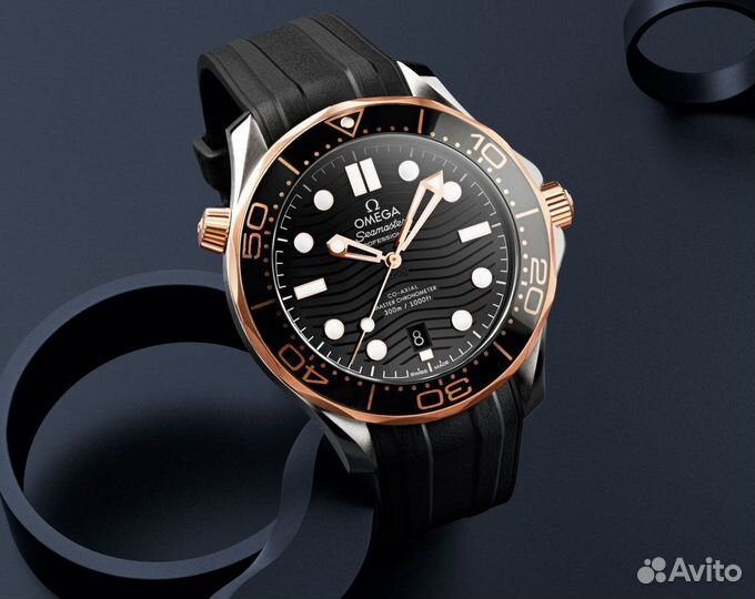 Часы Omega Seamaster Diver 300M Sedna Gold 42 mm