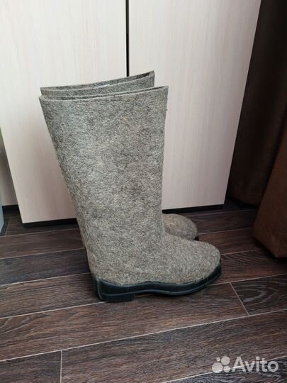 Валенки мужские на резиновой подошве