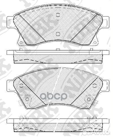 Колодки тормозные chevrolet cruze 09- перед