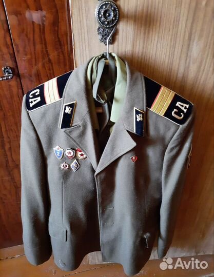 Солдатский парадный китель ссср, рубашка, галстук