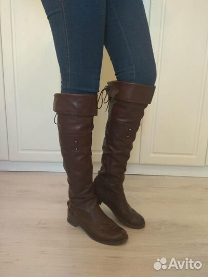 Сапоги кожаные Италия