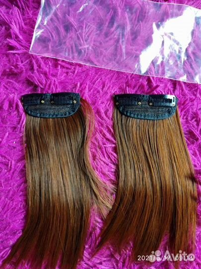 Волосы на заколках