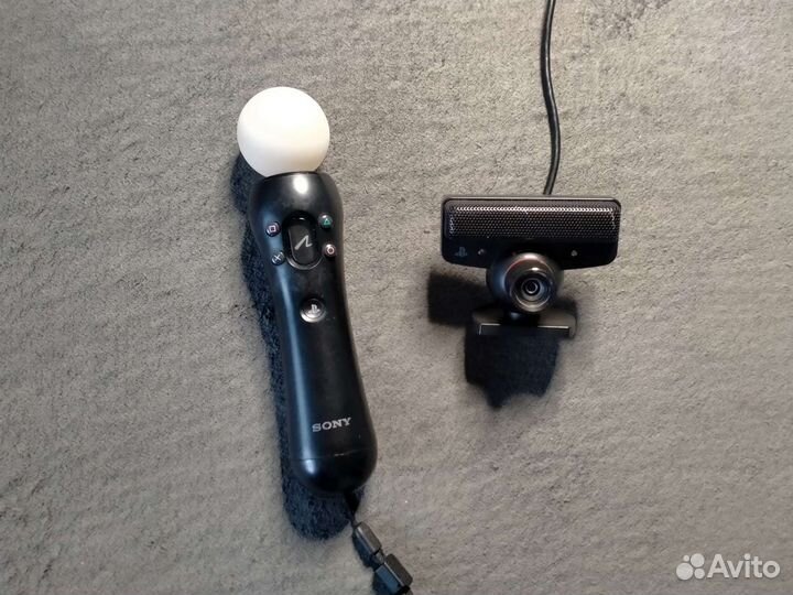 Игровая приставка ps3 slim, + игры, + ps move