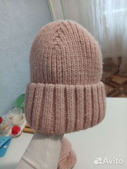 Шапка и снуд женский