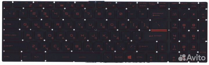 Клавиатура MSI GS63VR 7RG(Stealth Pro) -026RU с кр