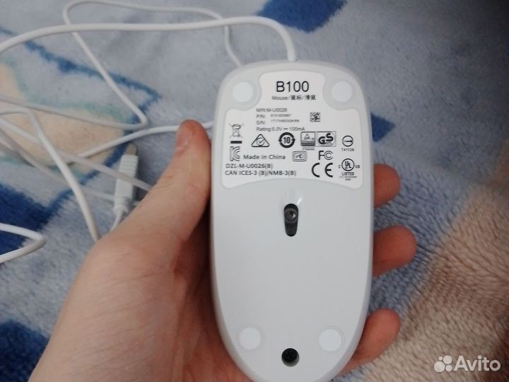 Мышка офисная Logitech B100