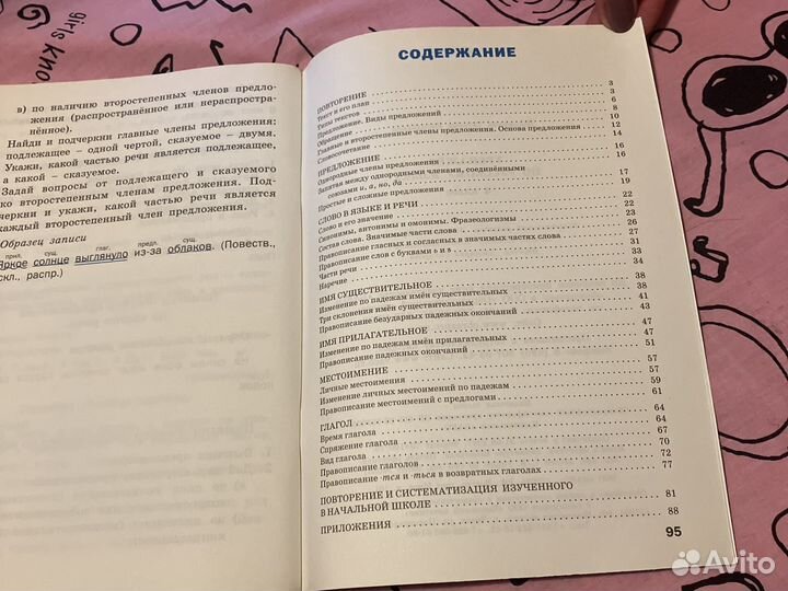 Пособие для школьников по русскому языку, 4 класс
