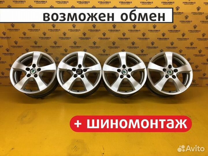 4 шт. Диски Tech Line R15 5*112 Tech Line Skoda