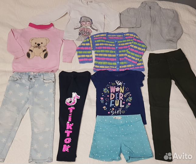 Пакет вещей на девочку 110-116р Б/У