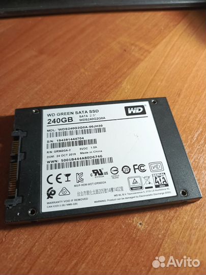 Ssd wd green 240 gb