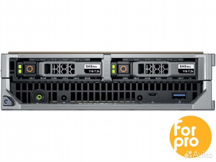 Лезвие dell M630 2xE5-2683v4 512GB, H330