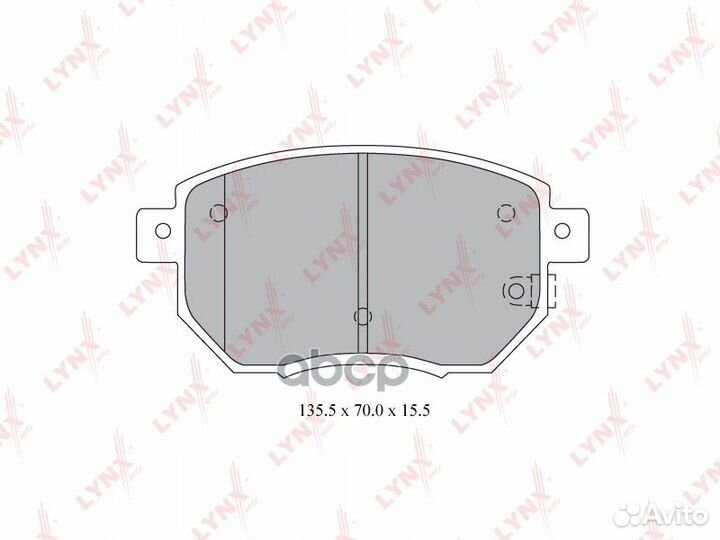 Колодки тормозные дисковые перед BD5737 LYN
