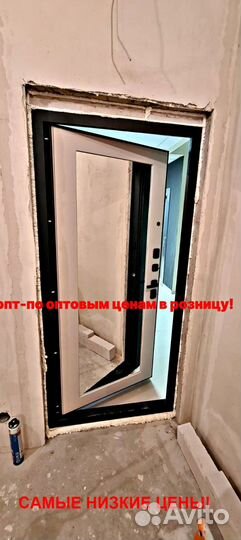 Тёплая дверь входная с зеркалом с бесплатной устан