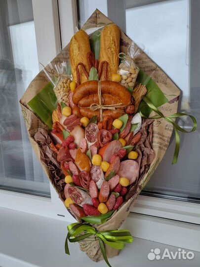 Мясной букет мужской букет подарок мужчине